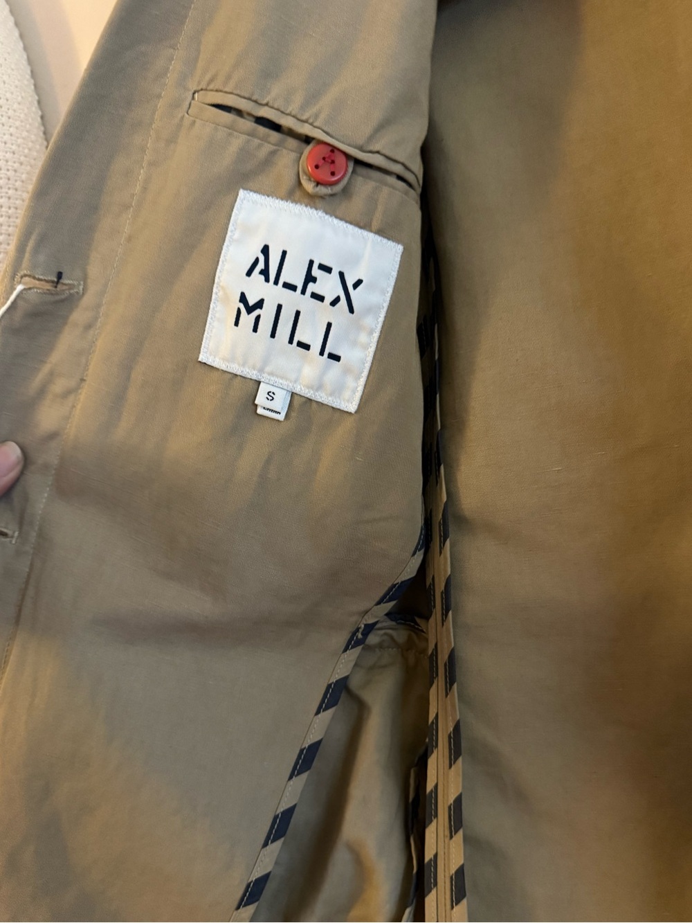 Alex Mill Boy Blazer in Cotton Linen Vintage Khaki - Picture 6 of 8